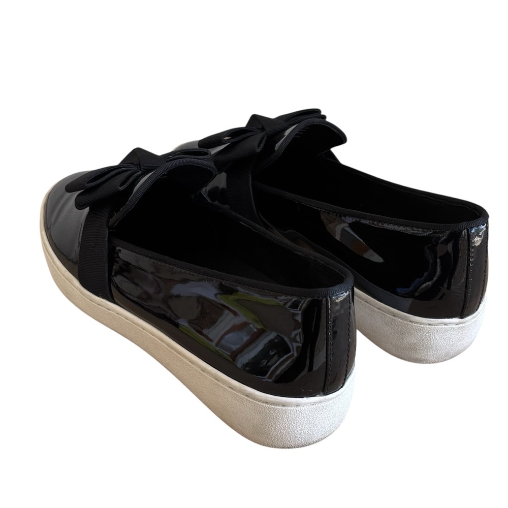 🌹MICHAEL KORS COLLECTION Black Patent Leather Slip-Ons w/ Bow🌹 - Picture 13 of 14